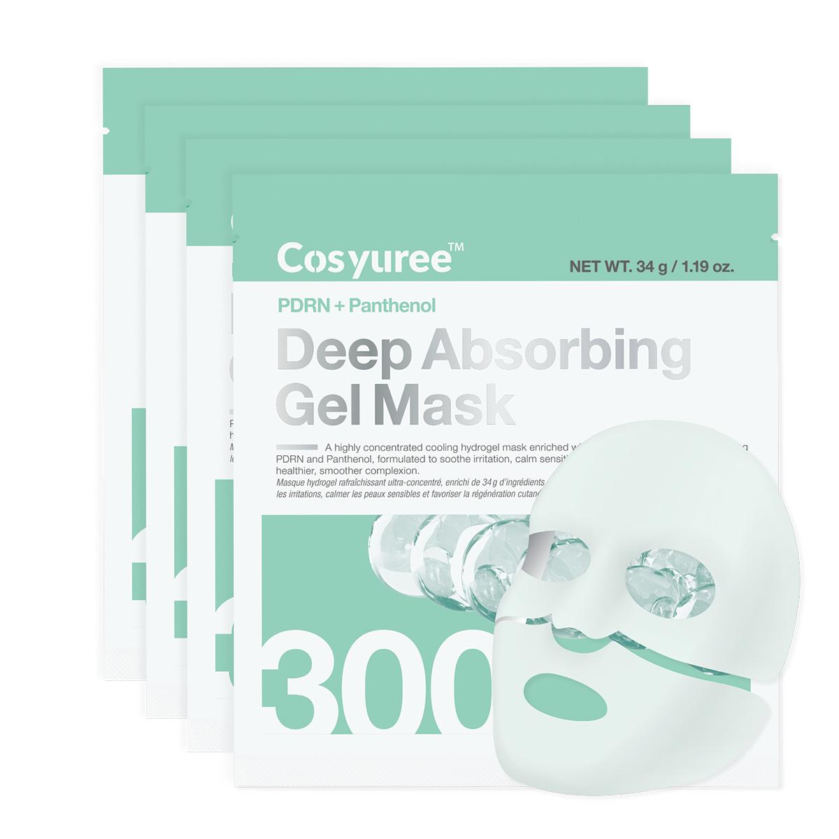 [Cosyuree] #1 Emerging K-beauty brand PDRN + Panthenol Deep Absorbing Gel Mask for Redness Relief and Skin Regeneration Overnight Hydrogel Mask