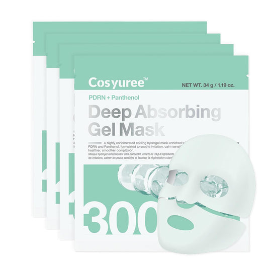 [Cosyuree] #1 Emerging K-beauty brand PDRN + Panthenol Deep Absorbing Gel Mask for Redness Relief and Skin Regeneration Overnight Hydrogel Mask
