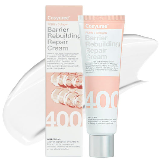 [Cosyuree] Collagen + PDRN Repair Cream for Hydration, Firming, and Skin Repair with Peptides and Niacinamide Korean Moisturizer