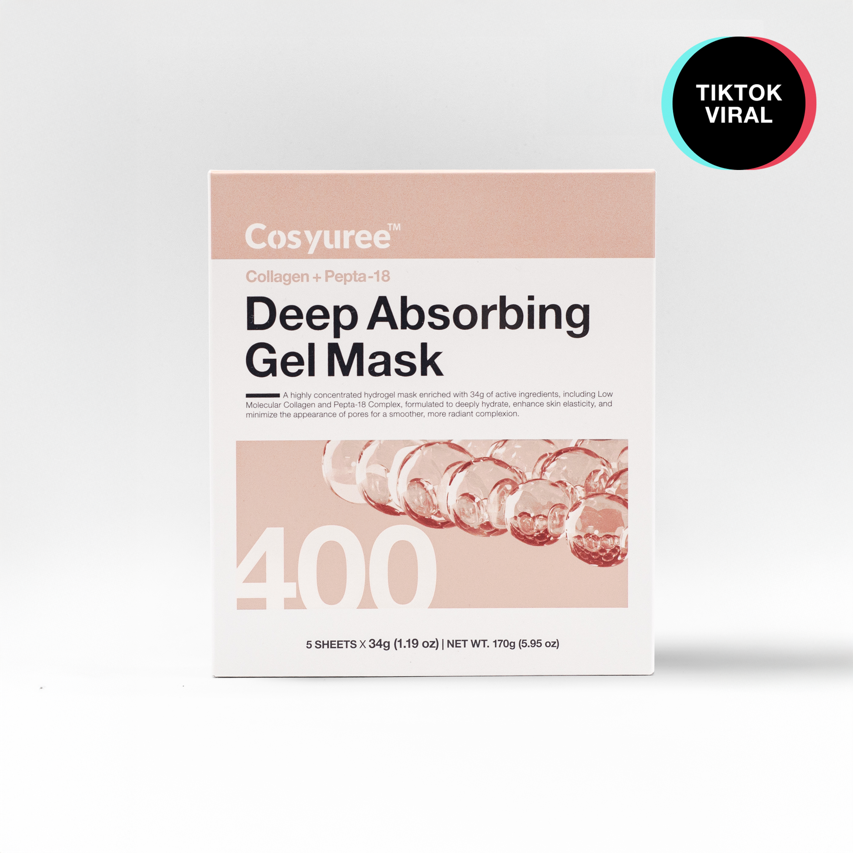 [Collagen + Pepta-18] Deep Absorbing Gel Mask (34g x 5ea)