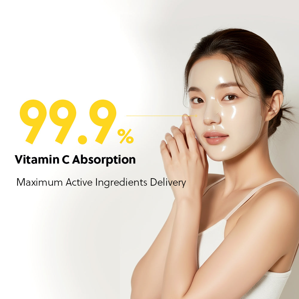 [Cosyuree] #1 Emerging K-beauty brand Vitamin C Ceramide Deep Absorbing Gel Mask for Brightening, Dark Spots, and Uneven Skin Tone Overnight Korean Facial Gel Mask